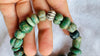 Guatemalita Jade Beaded Bracelet with a Sterling Silver Bead. 4414