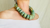 Mayan Guatemalita Jade Graduated Choker Necklace. Guatemalan Stone Jewelry. Handmade Necklace. 2247