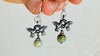 Turquoise & Love Bird Earrings. Handmade Sterling Silver Jewelry. 2434