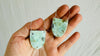 Chrysoprase & Sterling Silver Earrings. 2494