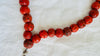 Silver Yalalag Cross Necklace. Red Glass Nepalese Beads. 2188