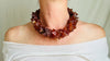 Carnelian Stars Necklace. Sterling Silver. 2517