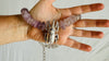 Amethyst Beetle Pendant Necklace. 0672