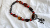 Vintage Oaxacan Coral and Amber Necklace. Mexico. Sterling Silver. 2638