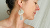 Mother of Pearl & Silver Earrings. Handmade Designer Jewelry in Sterling Silver. 2412