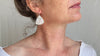 Mother of Pearl Earrings. Sterling Silver. 2061