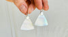 Mother of Pearl Earrings. Sterling Silver. 2704