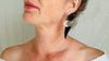 Obsidian Earrings. Sterling Silver. 2345
