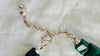 Malachite Beaded Necklace. Chunky Natural Malachite. Handmade Designer Jewelry. 4068