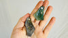 Ancient Roman Glass & Sterling Silver Earrings. 2741