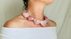 Rose Quartz Heart Necklace. Maximalist Designer Jewelry. Handcrafted with Sterling Silver.