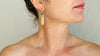 Serpentine Flower Earrings. Handmade Sterling Silver Jewelry. 2691