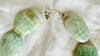 Carribean Calcite Beaded Necklace. Chunky Ovals. Sterling Silver. 1411