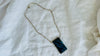 Labradorite Pendant Necklace. Heavy Sterling Silver Chain. Flashy Blue Stone. Designer Jewelry. 2667