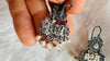 Vintage Oaxacan Filigree Earrings. Pearl & Silver. Mexico. Frida Kahlo. 2809