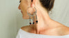 Vintage Uzbek Hoop Earrings. Bukhara Silver and Coral Earrings. 2626