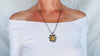 Amber & Sterling Pendant WITH INSECT on a Silver Chain. 4449