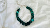 Malachite Beaded Necklace. Chunky Natural Malachite. Handmade Designer Jewelry. 4068