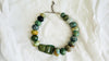 Guatemalita Necklace with Jade and Silver. Replica