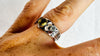 Amber Botanicals Ring. Sterling Silver. Adjustable Size. AP-431