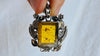 Amber & Sterling Pendant WITH INSECT on a Silver Chain. 4449
