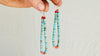Natural Turquoise Earrings. Santo Domingo. Kewa Pueblo. Native American. 4025