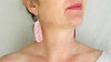 Rhodochrosite Earrings. SCRATCH N DENT. Santo Domingo Pueblo. Kewa. 2713