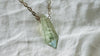Natural Green Quartz Crystal Pendant Necklace. Sterling Silver. Atelier Aadya. Medicine Necklace. 2249