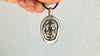 Labradorite Skull Pendant Necklace. Nepalese. 2277