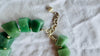 Faceted Aventurine Necklace. Handmade Designer Necklace. Sterling Silver Chain. Adjustable Choker. 2850.