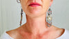 Vintage Uzbek Bukhara Earrings. Goldwashed Coral, Silver and Turquoise. Rare and Fantastic 2531