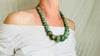 Guatemalita Jade Necklace. Handmade Mayan Jewelry. Sterling Silver.