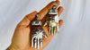 Oaxaca Silver Earrings. La Mano. Hand. Mexico. Frida Kahlo.