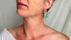 Guatemalan Jade Earrings. Sterling Silver. 0643