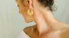 Gold Plated Oaxacan Earrings. Traditional Design. Sterling Silver. Vermeil. Oaxaca, Mexico. 0386