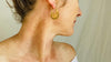 Gold Plated Oaxacan Earrings. Traditional Design. Sterling Silver. Vermeil. Oaxaca, Mexico. 0388