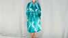 Cotton Velvet Tie Dyed Robe. Luxe Robe. 100% Cotton. One size.