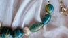 Blue Onyx and Sterling Beaded Necklace. Handcrafted Designer Statement Jewelry. 2841