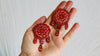 Carved Gourd Earrings. Sterling Silver. Oaxaca, Mexico. 0363