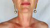Maligano Jasper Earrings with Squash Blossoms. Sterling Silver. 2888