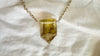 Citrine & Silver Pendant Necklace. Sterling Silver. 2228
