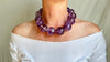 Amethyst & Silver Necklace. Sterling Silver. 1171