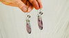 Rainbow Fluorite & Silver Flower Earrings. Sterling Silver. Atelier Aadya. 2724