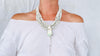 White Multi-Strand & Abalone Shell Necklace. Native American