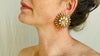 Gold Plated Indian Post Earrings. 24kt Gold Plated. Sterling Silver. Vermeil