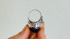 Amethyst Botanicals Ring. Size 7. Stupendously Crafted Sterling Silver. 4210
