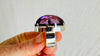 Oversized Faceted Amethyst Ring | Handmade Adjustable Sterling Silver | Unique Gemstone Jewelry. 4112
