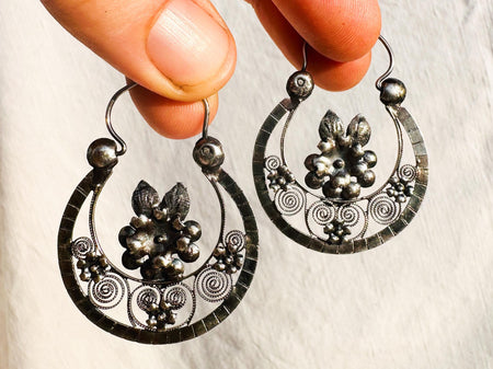Arracadas Jerezanas Hoop Earrings. Zacatecas. Oversized. 4394