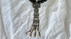 Monte Alban Pendant on Black Jade Necklace. Sterling Silver. Mexico.