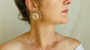Gold Plated Indian Post Earrings. 24kt Gold Plated. Sterling Silver. Vermeil